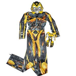 Authentic Transformers Kids S (Size 6) Bumblebee Costume Yellow Black Mask + Toy